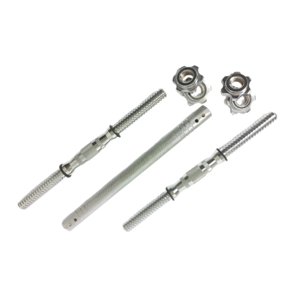 Набор гантельных грифов с соединительным коннектором AMETIST 40 см. (посад. диаметр 25 мм.) металл